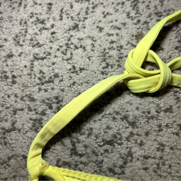 Victorias Secret Neon Yellow Mesh The Gorgeous Push Up Bikini Top & Bottoms Set - Picture 8 of 15